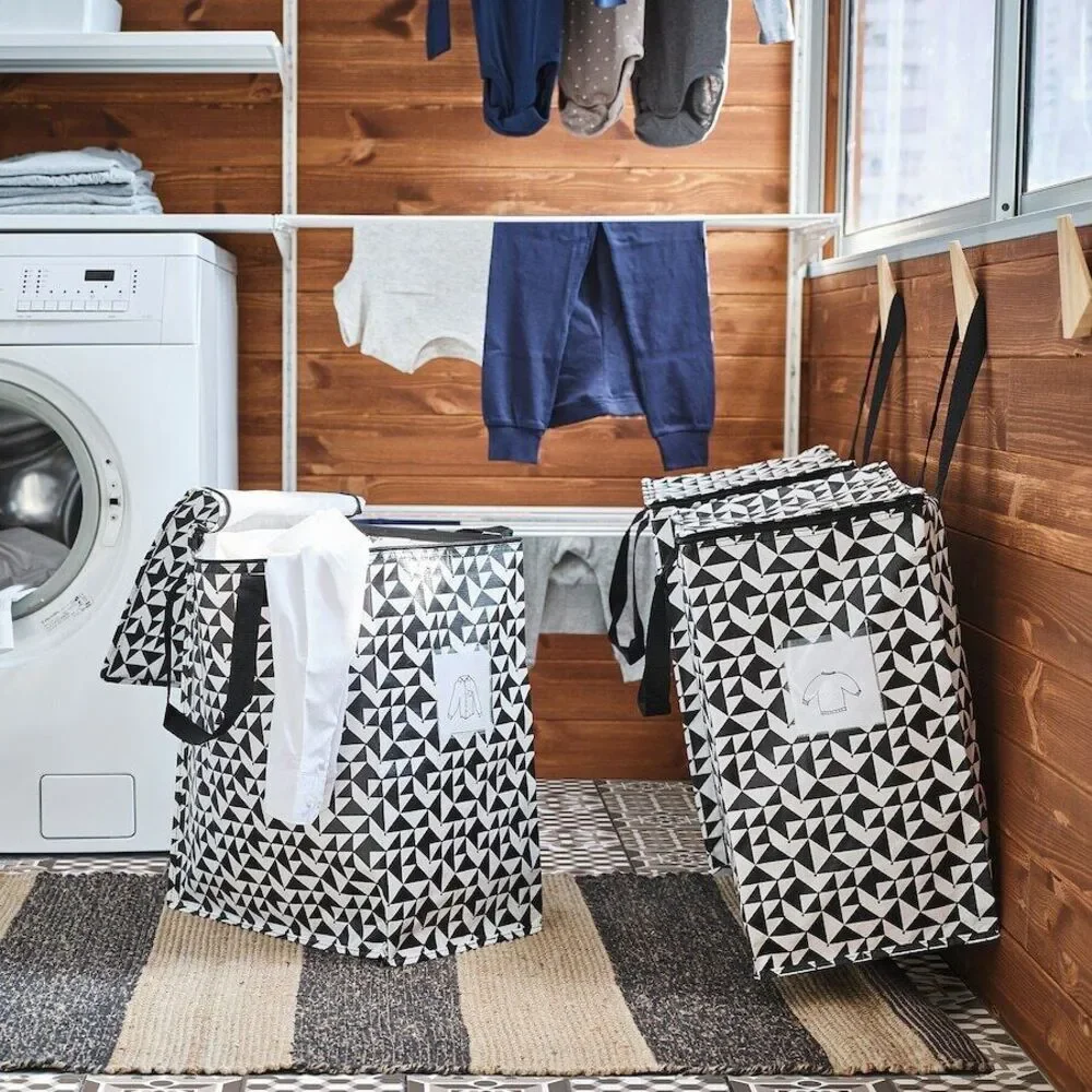 Ikea Bag Storage Dorm Moving Large Knalla Stacks Zips NEW 004.736.93 Fast Ship